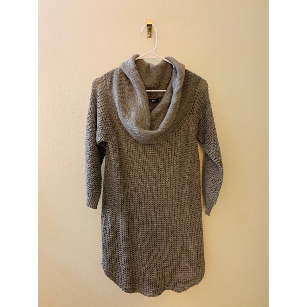 Cowl Neck Sweater Dress